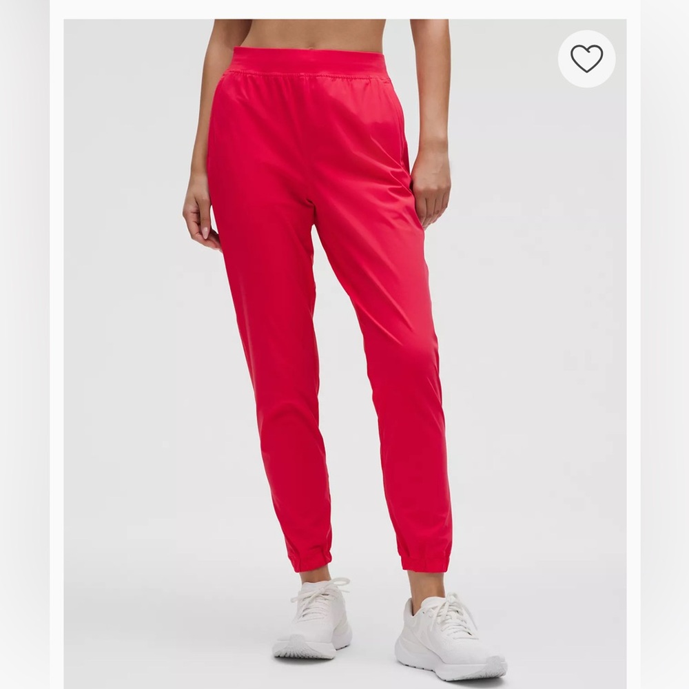Lululemon Red Adapted state perforated jogger sz 0